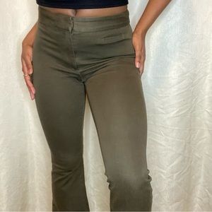 Banana Republic Green Bootcut Pants | Banana Republic Pants | Navy Green Pants |